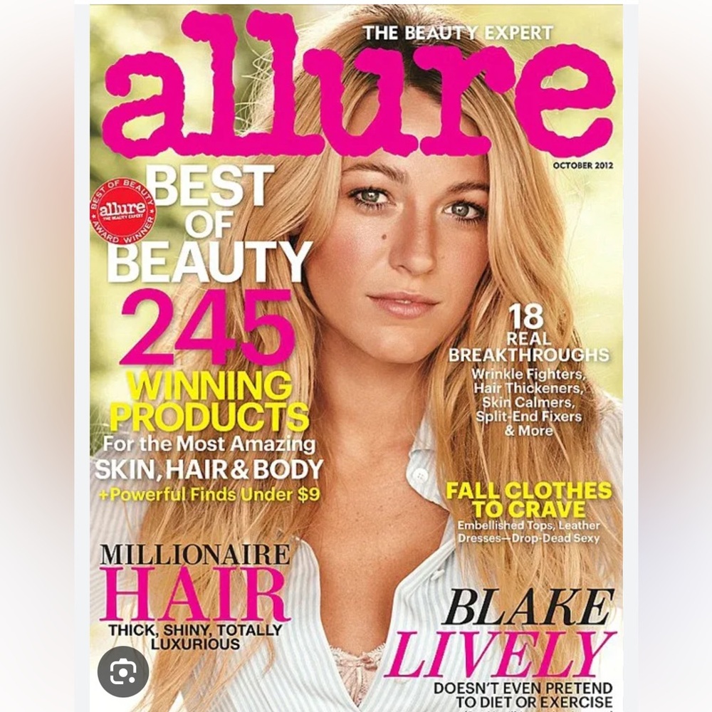 Allure Best of Beauty October 2012 magazine